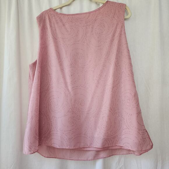 Dana Kay 2-piece set top & jacket Mauve pink embellished mother of the bride 18W - Picture 7 of 11